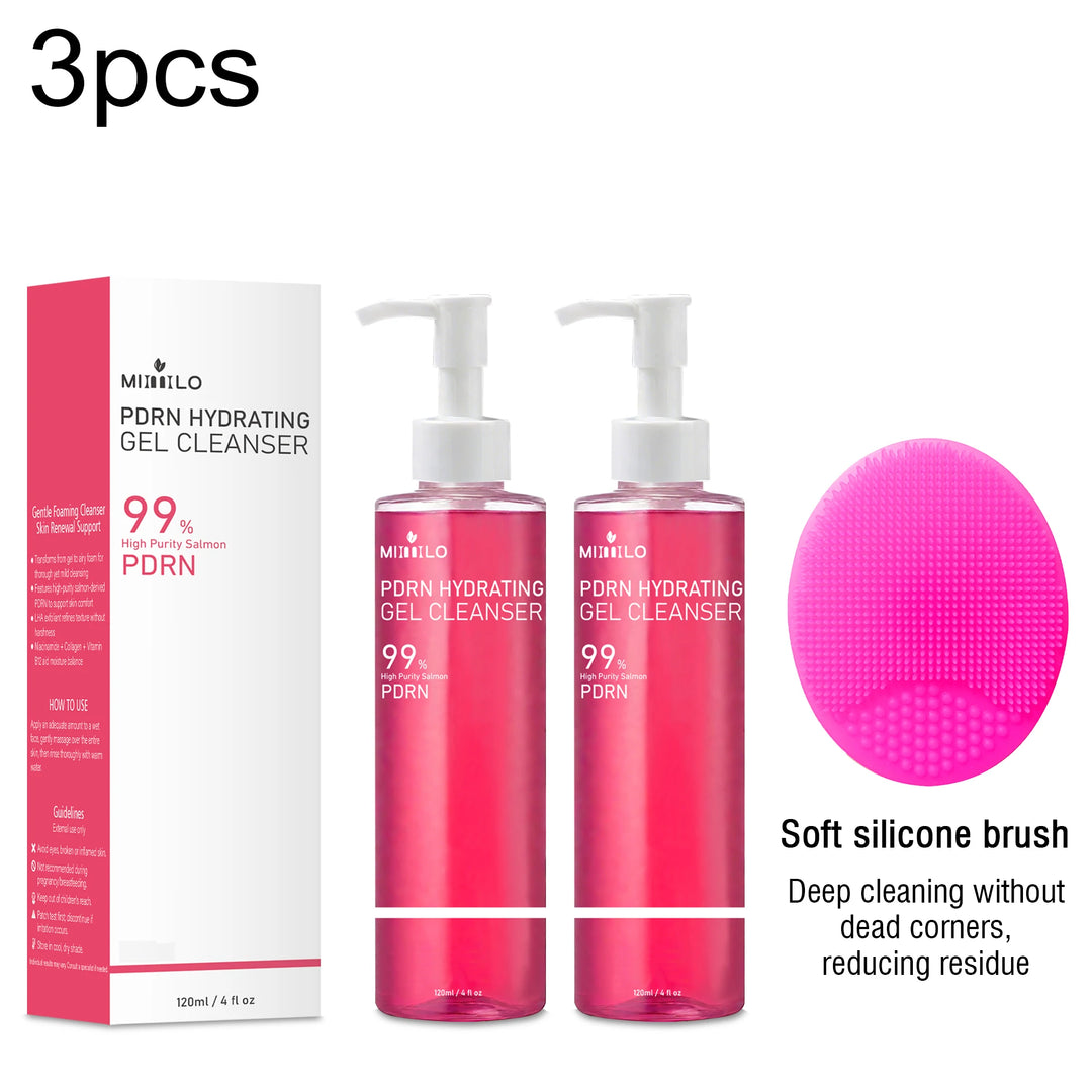 DNA PDRN Salmon Pink Foam Cleansing Gel, containing PDRN, controls oil, removes blackheads, deeply cleanses, is non-irritating