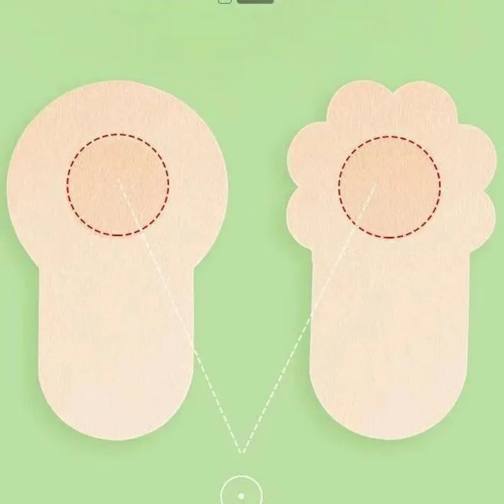 10pcs Women's Invisible Breast Lift Up Tape Overlays on Bra Nipple Stickers Chest Stickers Adhesive Nipple Covers Accessories