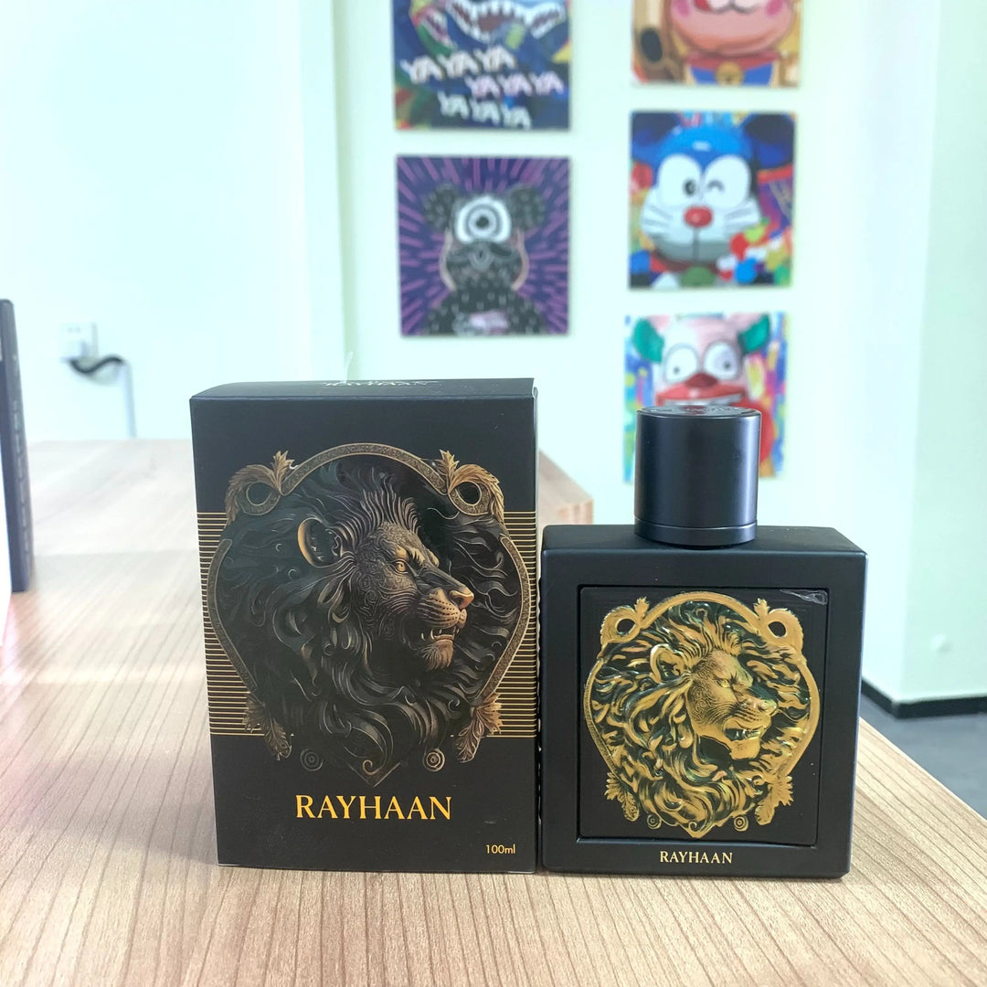 Click to see full view Rayhaan Lion Eau De Parfum Spray for Men, 3.4 Ounce