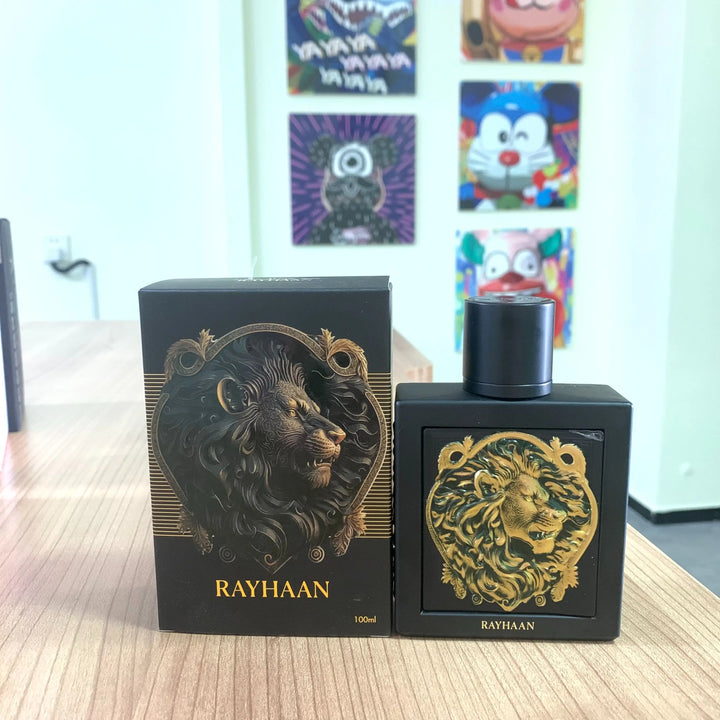Click to see full view Rayhaan Lion Eau De Parfum Spray for Men, 3.4 Ounce