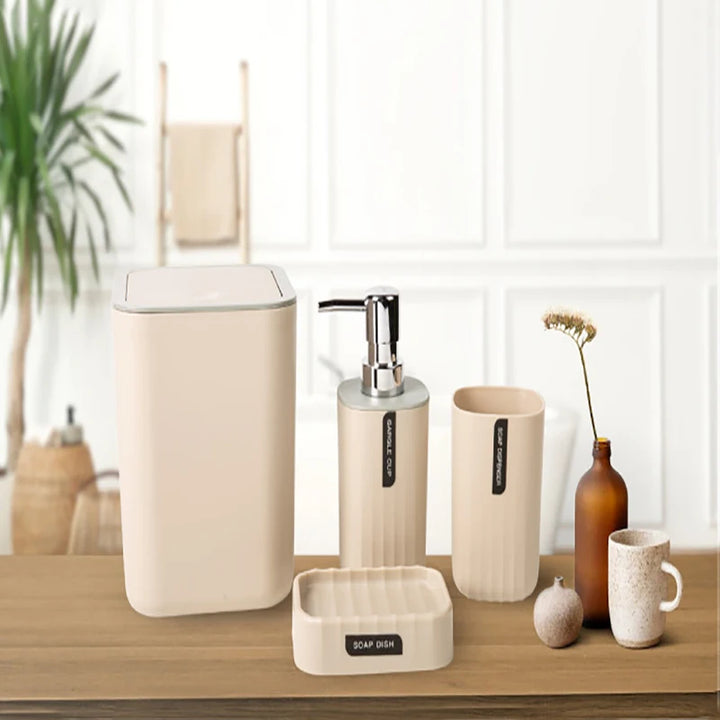 Bathroom Accessories Sets, Toothbrush Holder, Lotion/Soap Dispenser, Cup, Soap Dish, Classic Contemporary Modern Decorative