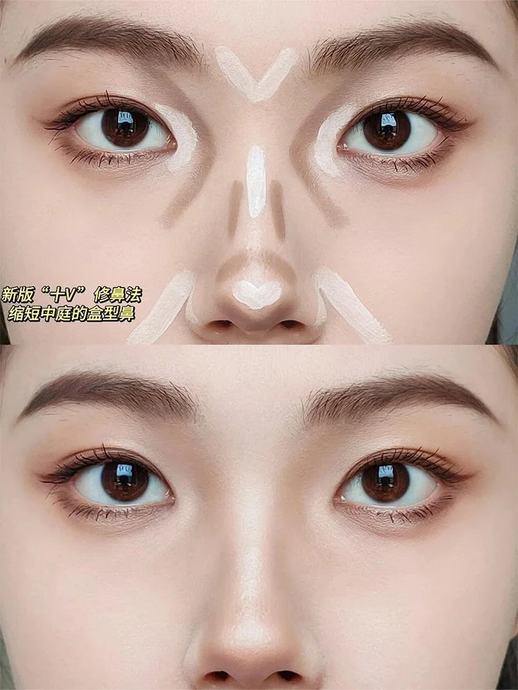 Little Ondine Liquid Contouring Concealer High Gloss Stick Refinish Brightening Matte Shadow 3D Nose Tear Groove Lying Silkworm