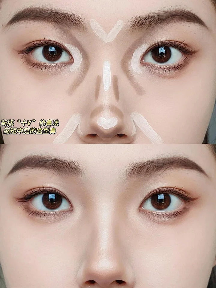Little Ondine Liquid Contouring Concealer High Gloss Stick Refinish Brightening Matte Shadow 3D Nose Tear Groove Lying Silkworm