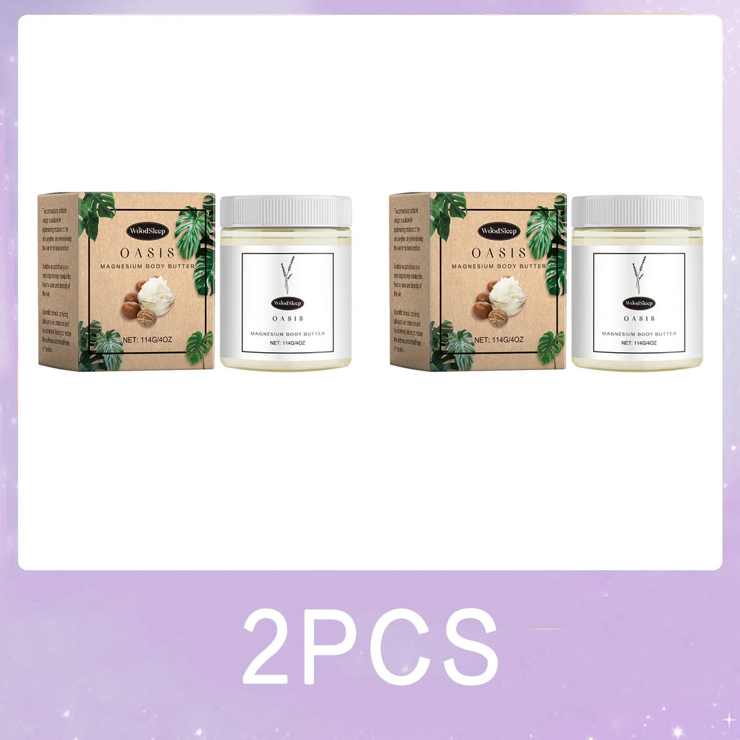 Body Lotion Moisturizing Magnesium Body Butter Nourishing Skin Soft Smooth Soothes Muscles Overnight Shea Butter Skincare Cream