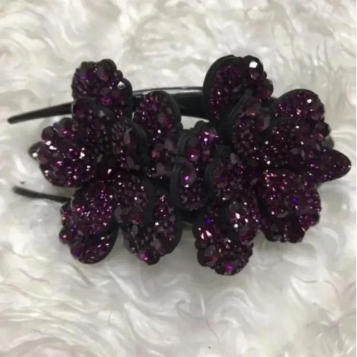 Shiny Rhinestone Hairpin Flower Leaf Duckbill Hair Claws Retro Hair Clips Accessories For Women Shinning Ponytail Headwear