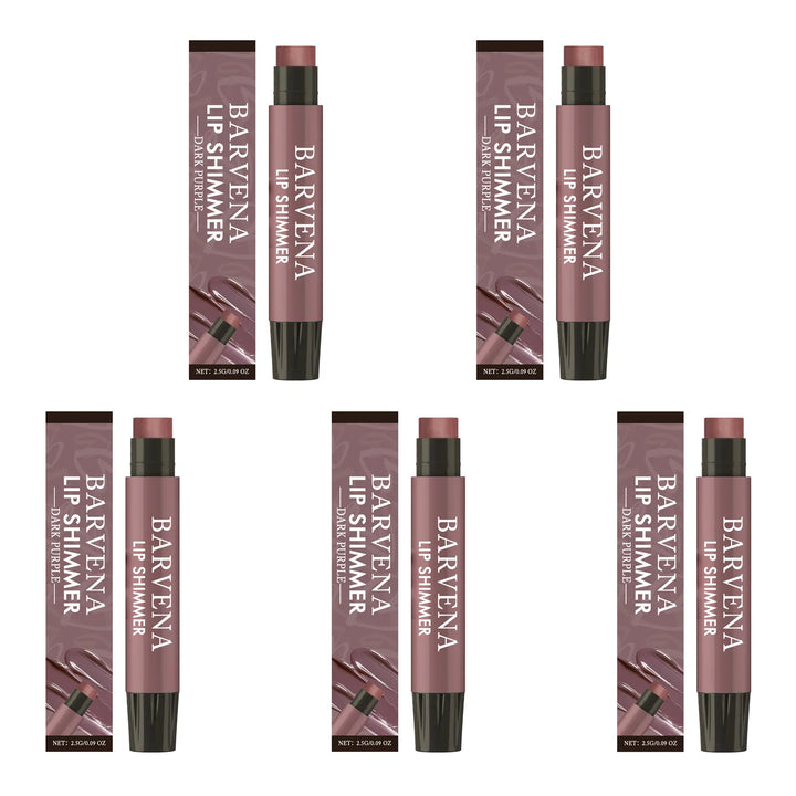 Lip Shimmer Dark Purple Tinted Lip Balm Stick Long Lasting Hydration with Natural Glowy Finish Moisturizing & Nourishing Makeup