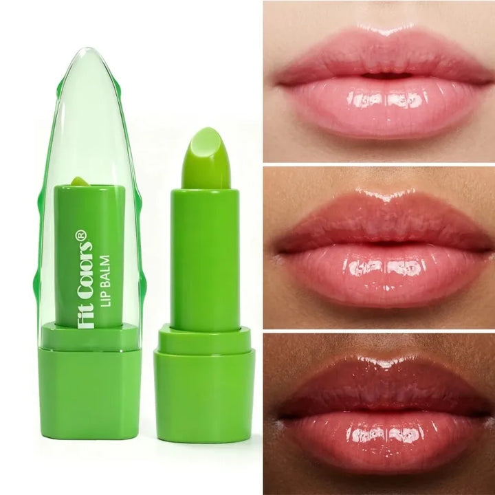 Aloe Vera Gel Lipstick Warming-Changing Waterproof Jelly Lip Balm Moisturizing Nourishing Lipstick Hydration Lips Care Cosmetics