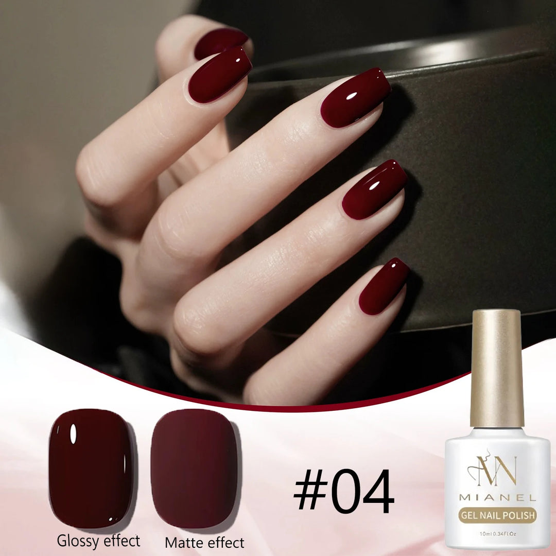 12ML 1-21PCS Autumn Nails Red through half the Sky Cat Eye Nail Glue Halloween New Whitening Glass Bead Cat Eye Nail Polish