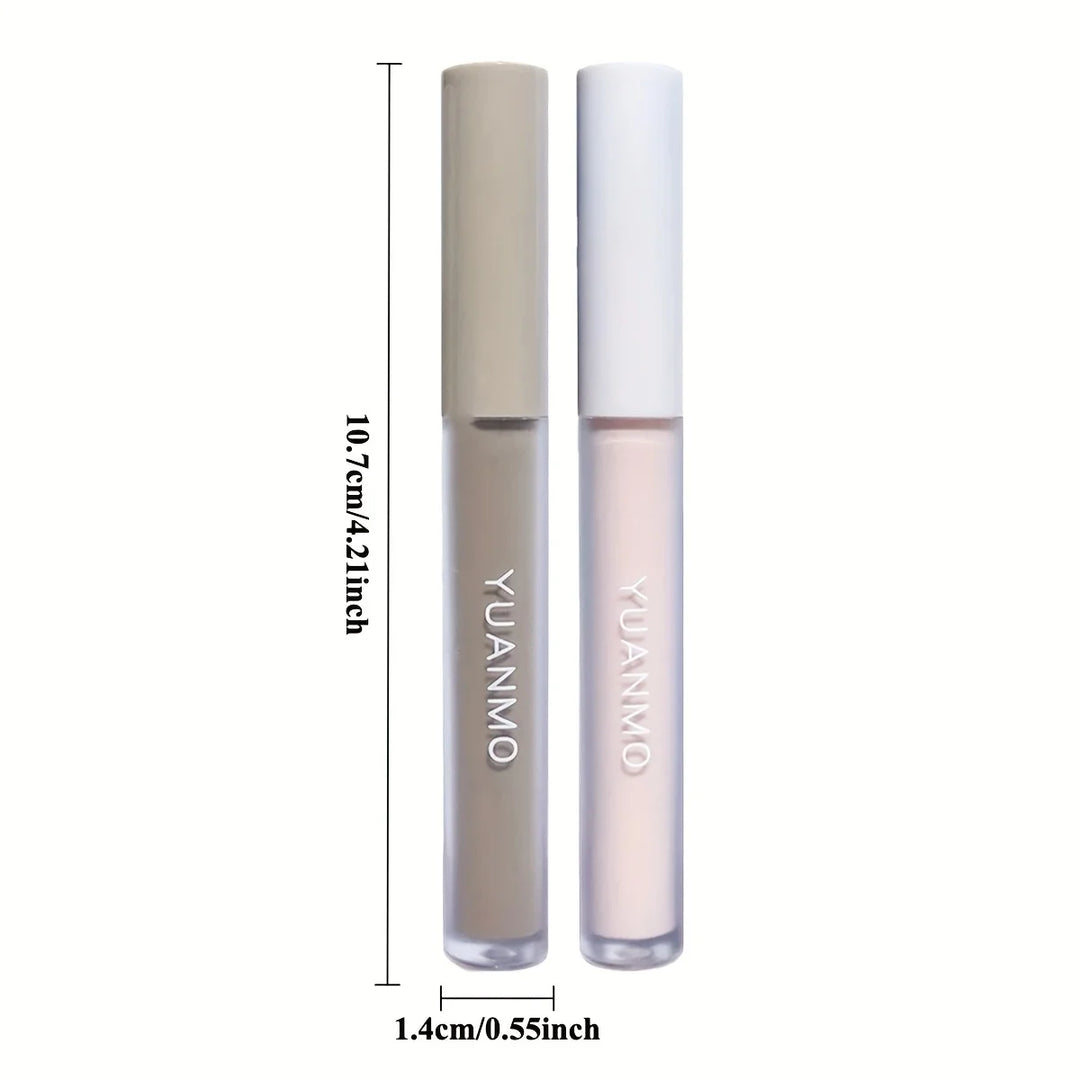YUANMO 2-Color Contour & Highlight Liquid Set - Gray Shadow Contouring & Brightening Liquid, Long-Lasting Blendable Face Makeup