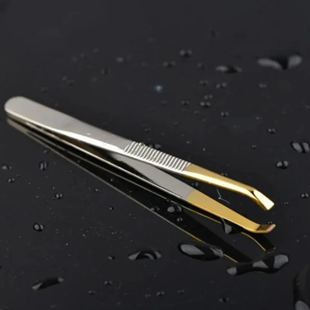1pc High Quality Make Up Tools Pince Epiler Eyebrow Tweezer Stainless Steel Slant Tip Eyes Tweezer Clip For Face Hair Removal