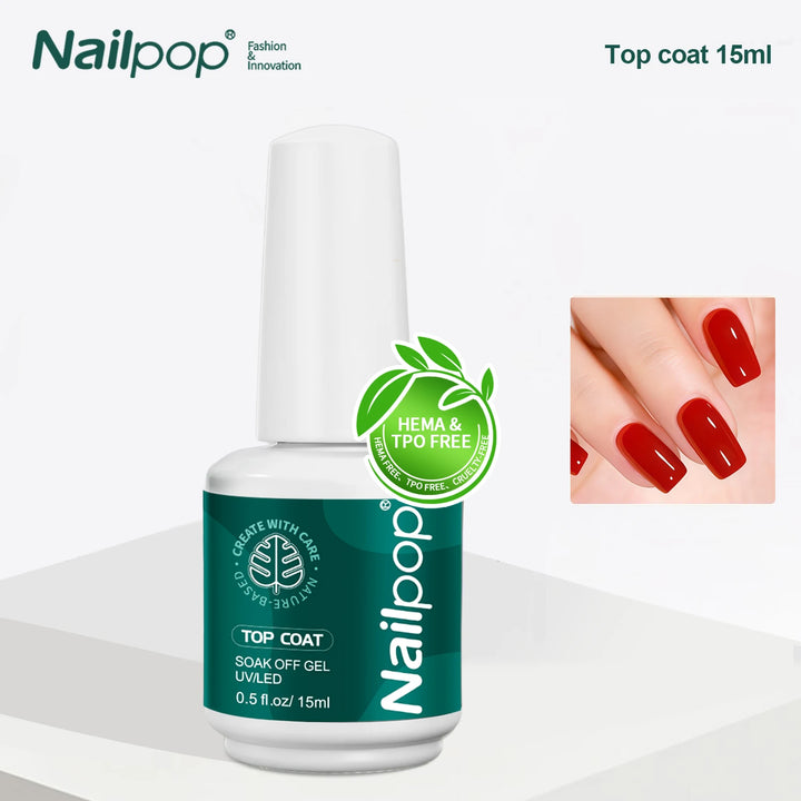 NAILPOP Nail-Primer And Nail Prep Dehydrator 15ML Nail Polish Soak Off UV/LED Base Primer Gel First Nails Gel for Manicure Tools