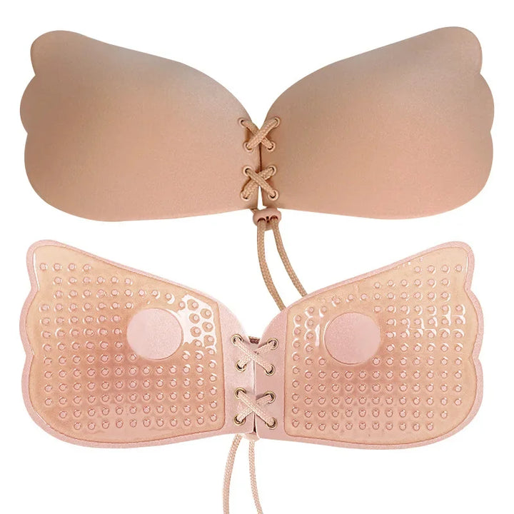 Women Sexy Invisible Strapless Adhesive Stick Bra Strapless Push Up Bras Backless Lingerie Seamless Silicone Bralette Underwear