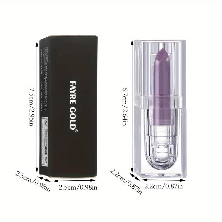 Matte Purple Lip Gloss Moisturizing Matte Glamor Non-stick Cup High Pigmented Lipsticks For Cosplay Party Makeup Cosmetics