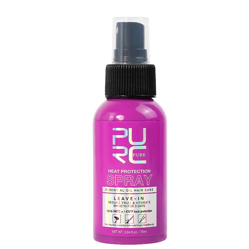 PURC Heat Protection Spray Smoothing Anti Frizz Dry Hair Scalp Treatment Hair Care Products for Women