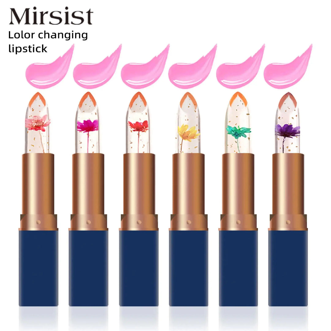 Color Changing Jelly Lipstick Long Lasting Moisturizing Lip Balm Nutritious Non Stick Flower Temperature Reactive Lip Makeup