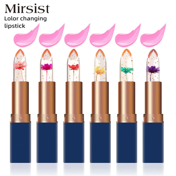 Color Changing Jelly Lipstick Long Lasting Moisturizing Lip Balm Nutritious Non Stick Flower Temperature Reactive Lip Makeup
