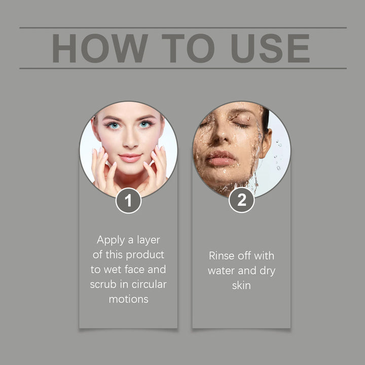 Facial Scrub Deep Cleaning Pore Softening Keratin Exfoliator Moisturizing Brightening Skin Reduce Dullness Purifying Face Scrub