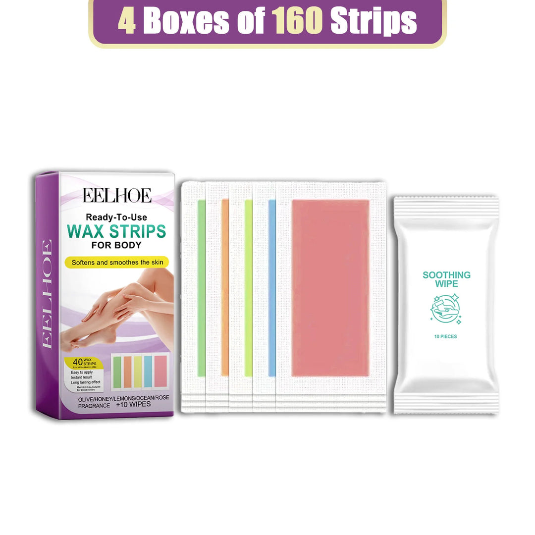 EELHOE Hair Removal Wax Strips Nonwoven Body Cloth Professional Face Body Neck Leg Lip Hairs Remover Beauty Body Care Wax Paper