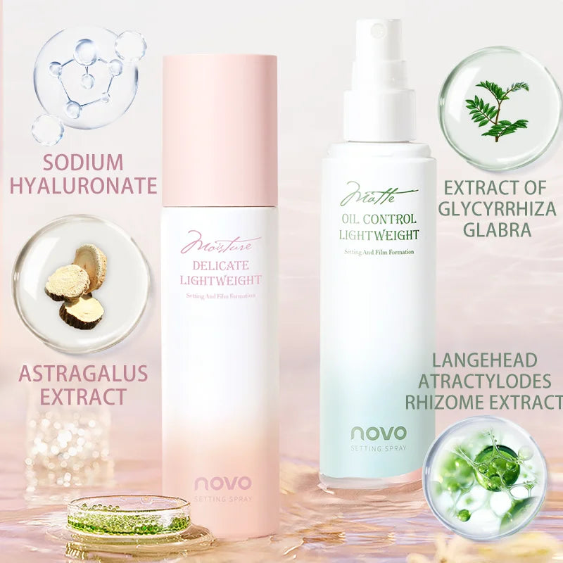 Long-Lasting Makeup Setting Spray-Hyaluronic Acid Niacinamide, Moisturizing, Oil Control, Waterproof & Sweat-Resistant, Smudge