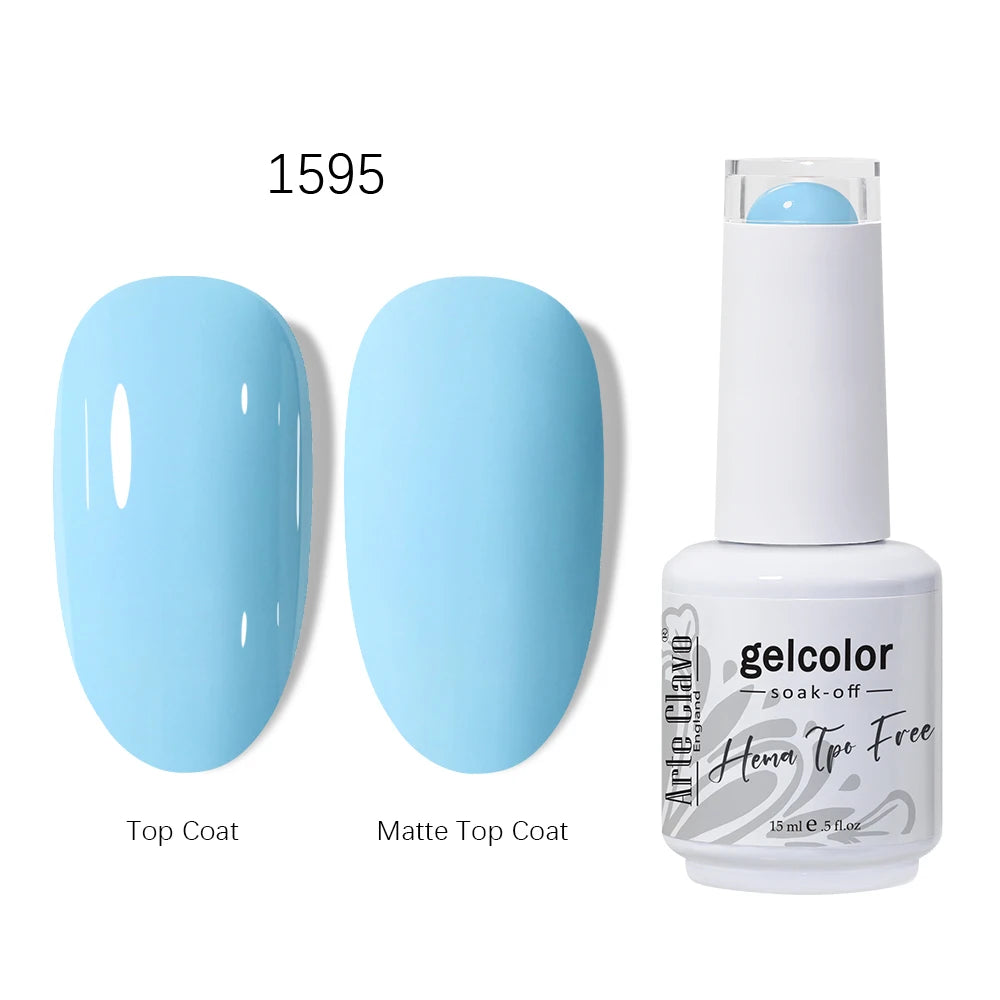 Arte Clavo 15ml HEMA TPO FREE Gel Nail Polish Pink Hybrid Nail Manicure Semi-permanent Enamels Varnish For UV LED Nails Supplies