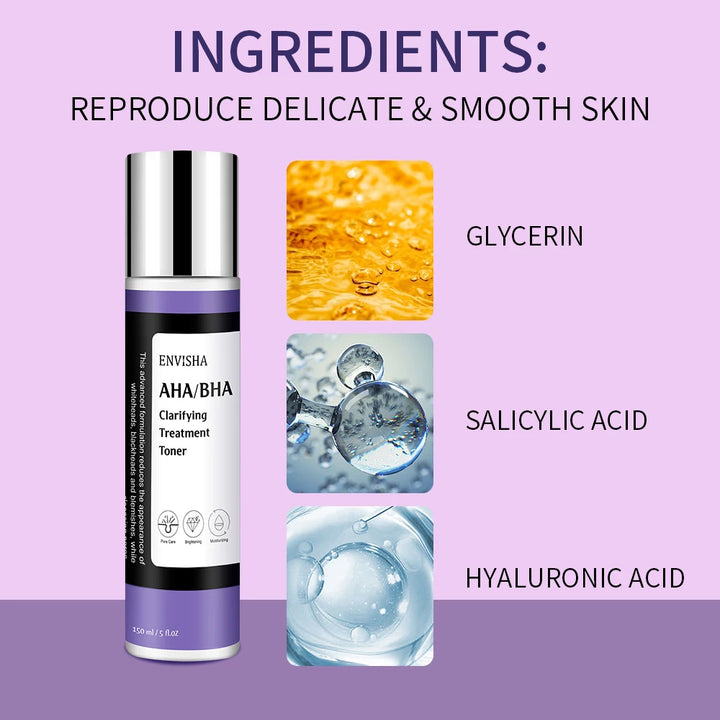 ENVISHA Face Skin Care Cleansing Toner Shrink Pores Whitening Moisturizing Refreshing Oil Control Anti-acne Anti-Wrinkle Aging