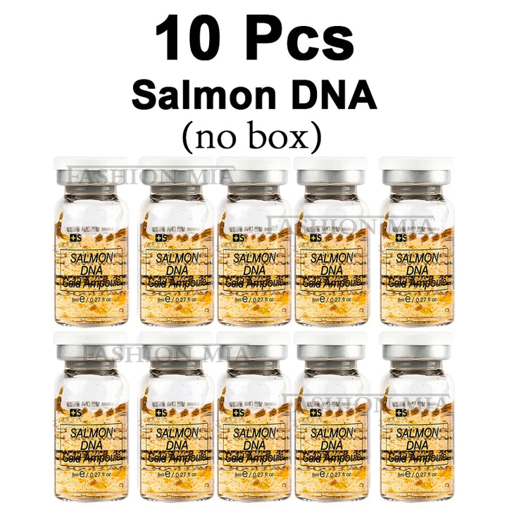 Korea 8ml Salmon DNA Gold Ampoule Skin Booster Serum Starter Kit Face BB Cream Moisturizing Rejuvenation Skin Care