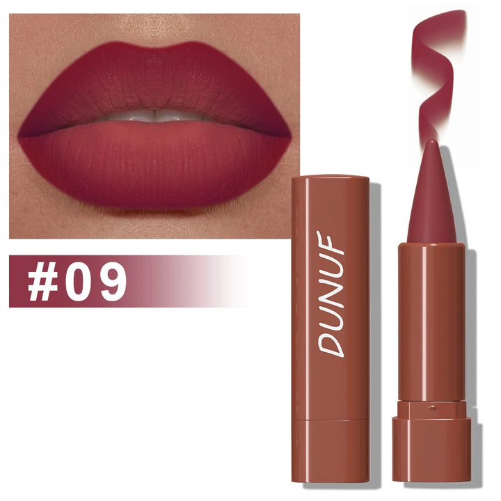 Gradient Lip Liner Pen with Matte Velvet Finish Smooth Application  Lipstick for Defined and Elegant Lips