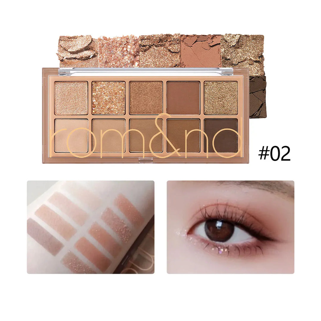 rom&nd BETTER THAN PALETTE,Fine Powder Texture,Long-Lasting Pigmentation,Easy to Blend,Beginner-Friendly,K-Beauty,Korean Makeup