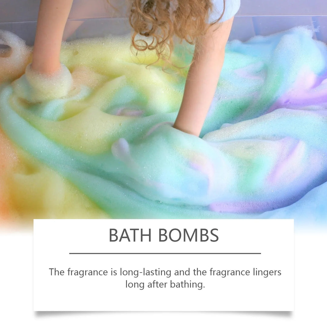 Christmas Bath Bombs - Floral Scented Fizzing Bath Salts With Skin-Softening Oils, Long Lasting Fragrance & Bubbles