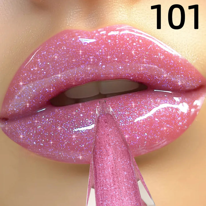 8 Colors Moisturizing Lip Gloss Shimmer Glitter Long Lasting Lip Oil Gloss Care the Lips Korean Makeup Gifts Pink Plumping Lips