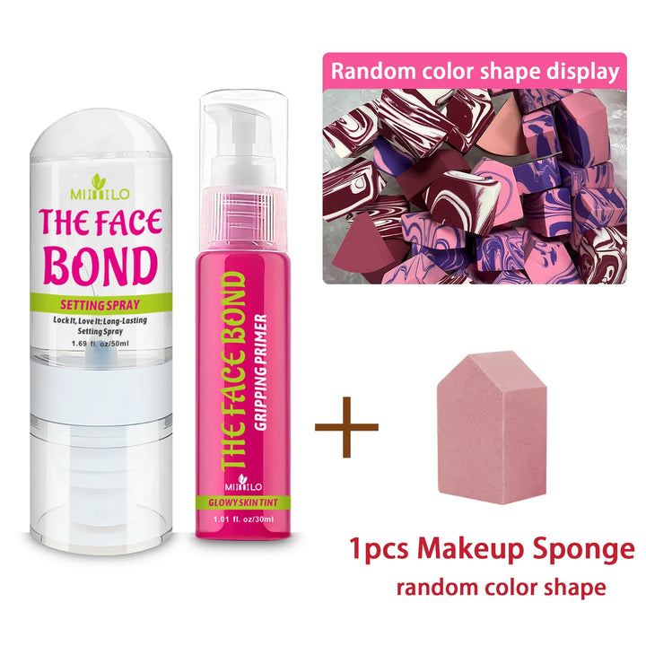 Long Lasting Primer Setting Spray Duo Non Greasy Deep Hydration Smudge Proof Makeup Base Holds Like Glue