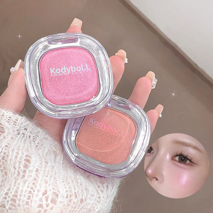 Monochrome Highlighter Cream Facial Brighten Diamond Pearlescent Highlighting Makeup Long-Lasting Natural Pink Blush Rouge Cream