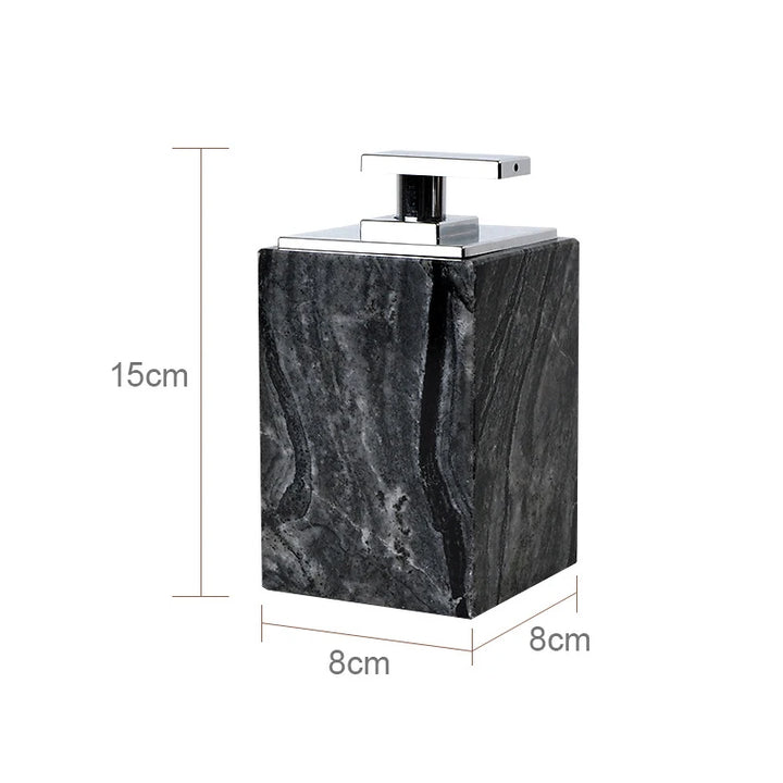 Tree Black Natural Marble Set for Bathroom Luxury Toothbrush Holder Soap Dispenser Soap Dish Tray Bathroom Accessories Sets