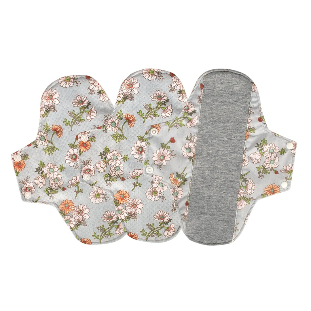 3Pcs Graphene Cotton Menstrual Cloth Sanitary Pads Washable Sanitary Napkin Reusable Adult Leakproof Panty Liner