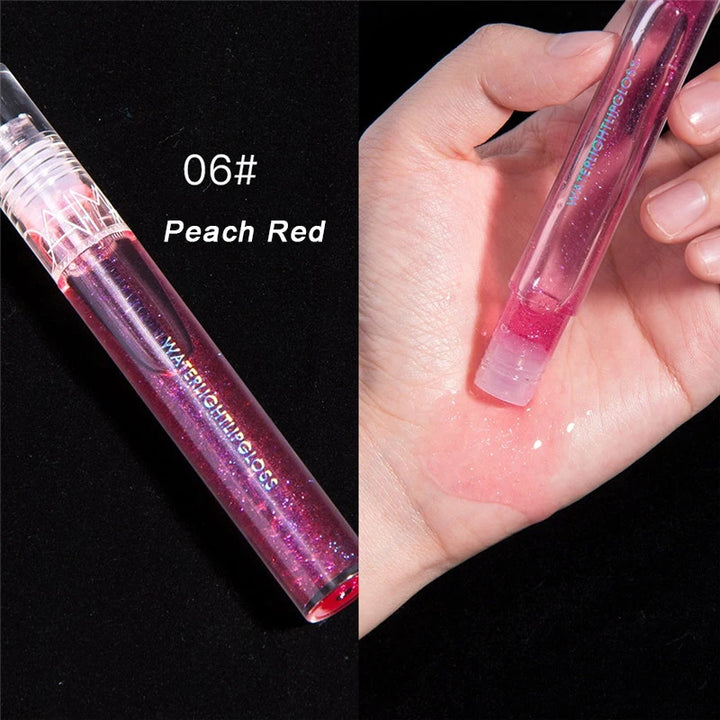 Moisturizing Gloss Plumping Lip Gloss Lip Plumper Makeup Glitter Nutritious Liquid Lipstick Cherry Jelly Oil Clear Lip Gloss