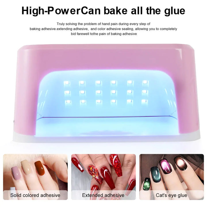Professional 45LED UV Nail Dryer Lamp with LCD Smart Screen Gel Curing Drying Lamp Removable Base Pedicure Tool