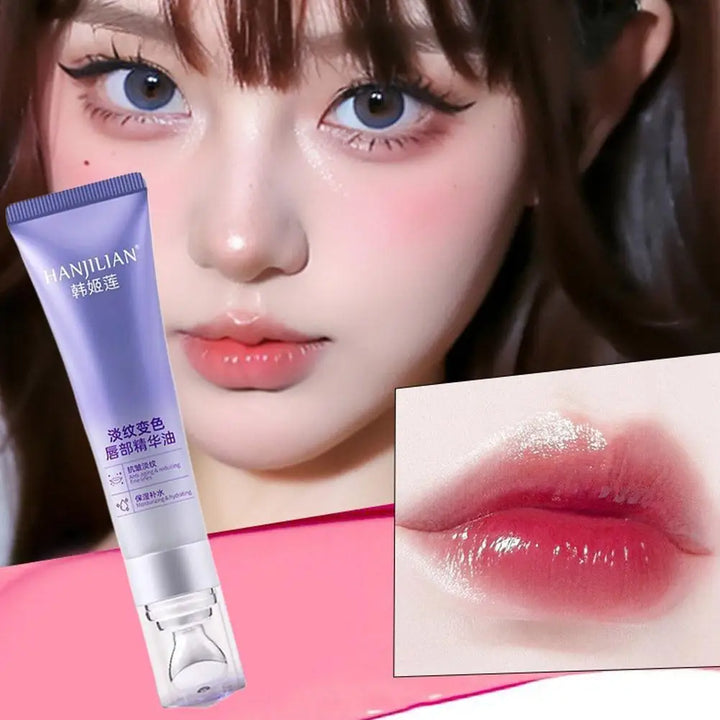 2 Colors Instant Lip Plumping Essential Oil Nourishing Antiwrinkle Moisturising Lip Care Ultimate Plumping Lip Gloss Serum