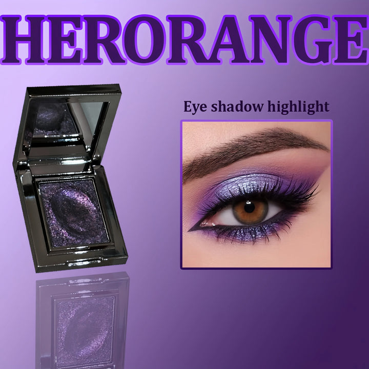 Single Color Glitter Eyeshadow Waterproof Sweatproof Long Lasting Highlight for Party Cosplay