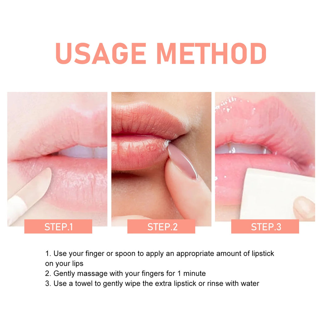 EELHOE Pink Lips Scrub Exfoliator Dead Skin Removal Lightening Fade Lip Lines Anti Dryness Moisturizing Makeup Lip Care Products