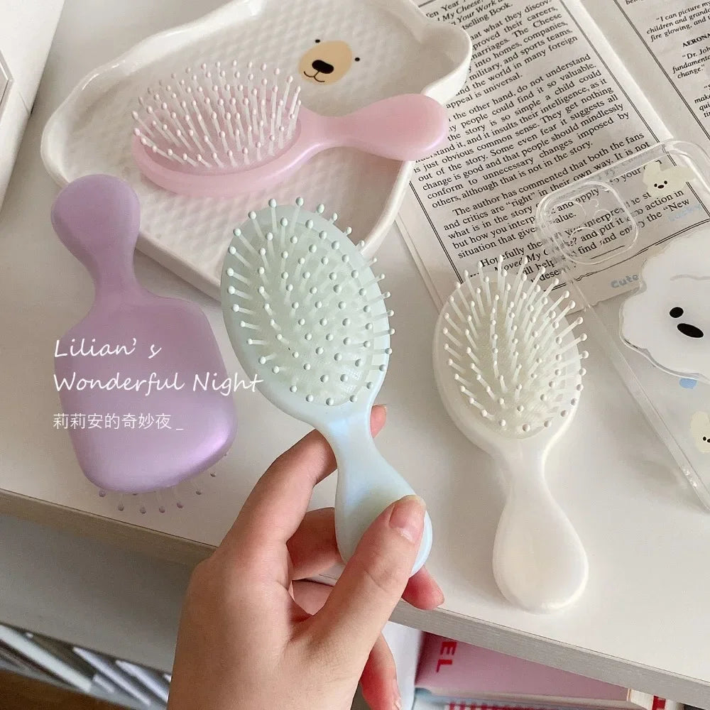 Mermaid Massage Air Cushion Combs for Kids Small Toddler Girls Hair Brushes Simplicity Lovely Hair Care Tool Fashion Solid Color