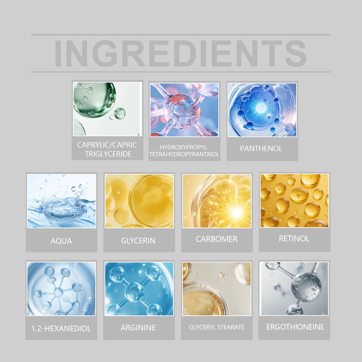 Facial Moisturizer with Retinol & Arginine Anti-Aging Day Night Cream Deep Hydration Firming & Lifting Winter Skincare Gift Set