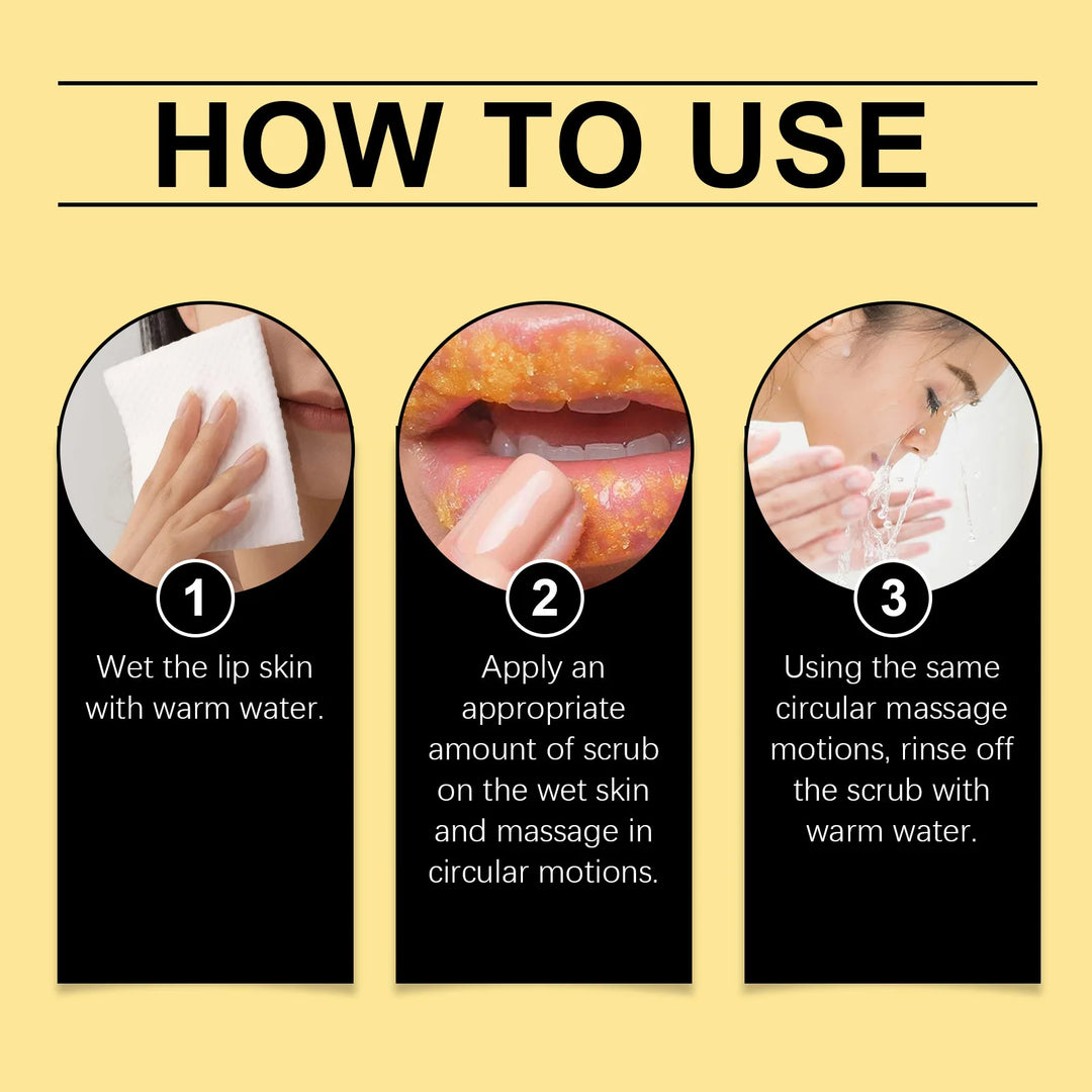 Turmeric Lemon Lip Scrub Exfoliating Remove Dead Skin Reduce Fine Lines Prevent Dry Nourishing Hydrating Anti Cracked Lip Scrub