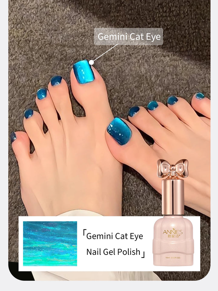 10ml Ocean Blue Cat Magnetic Gel Nail Polish Shinning Jelly Transparent Sea Blue Color Gel Nail Art Varnish Manicure