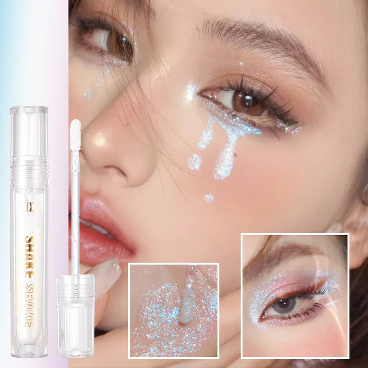 Diamond Liquid Highlight Face Glittering High Gloss Pearlescent Brighten Eye Shadow Korean Water Light Face Boost Luster Makeup