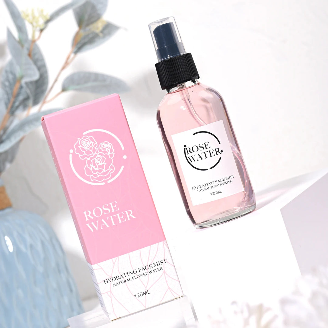 120Ml Rose Pure Dew Toner Facial Moisturizing And Firming Lotion For Daily Use Essence Extracted From Plants Holiday Gifts Trave