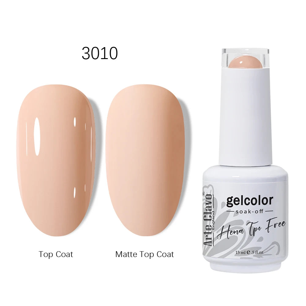 Arte Clavo 15ml HEMA TPO FREE Gel Nail Polish Pink Hybrid Nail Manicure Semi-permanent Enamels Varnish For UV LED Nails Supplies