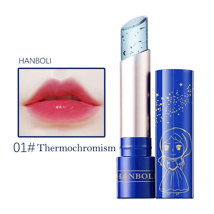 Princess Crystal Temperature Change Moisturizing Lipstick Star Brilliant Jelly Shinny Lip Balm Long-lasting Lip Oil Care Makeup