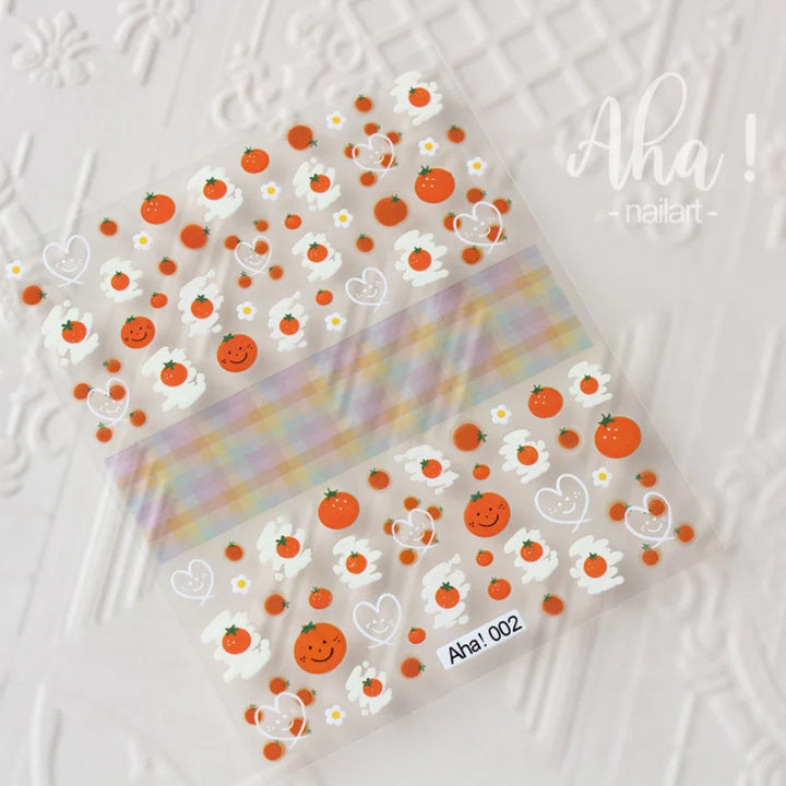 3D Nail Art Stickers  Translucence Moon/Star/Cloud Ultra-thin Nail Decals 3d Self-Adhesive White Cloud Moon Star Kawaii Sliders