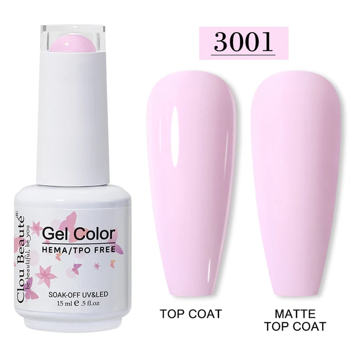 Clou Beaute 15ml HEMA TPO FREE Gel Nail Polish Vernis Semi Permanent UV Nail Art Varnish Lakiery Hybrydowe Manicure Gel Polish