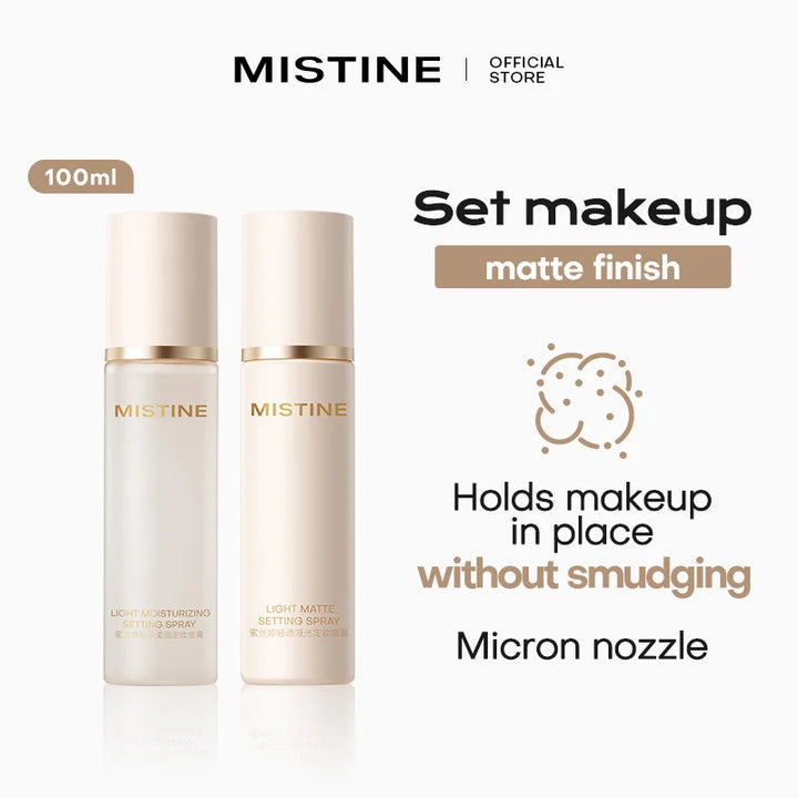 Mistine Makeup Setting Mist for Long Lasting Makeup effect Oil Control & Nourishing Matte Setting Spray 100ml 1 Pack